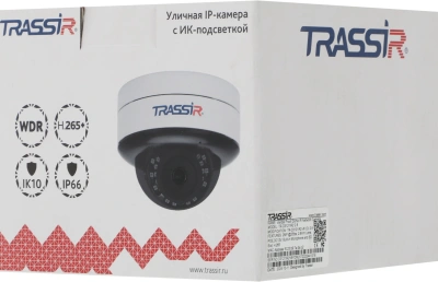 Камера видеонаблюдения IP Trassir TR-D3121IR2 v6 2.8 2.8-2.8мм цв. корп.:белый