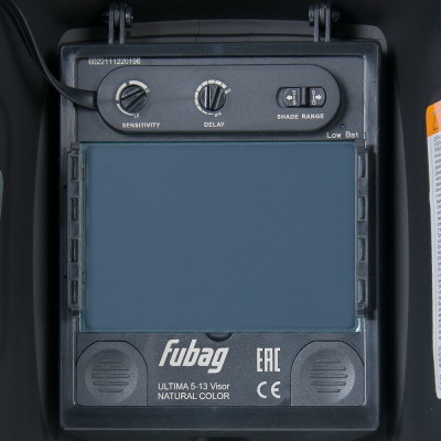Маска сварщика Fubag IQ 5-13G M филь.:хамел. кл.:1/1/1/2 см.экр.100x67мм серебристый (992530)