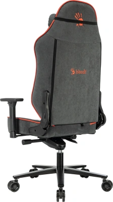 Кресло игровое A4Tech Bloody GC-680 серый/черный искусственная замша с подголов. крестов. металл