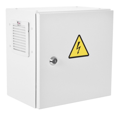 Шкаф монтажный ЦМО Эконом (ШТВ-НЭ-3.3.21-3ААА-Т2) настенный 300x300мм пер.дв.стал.лист задн.дв.спл.стал.лист несъемн.бок.пан. серый 180мм 8кг 300мм IP66 уличный всепогодный с нагревателем 60Вт