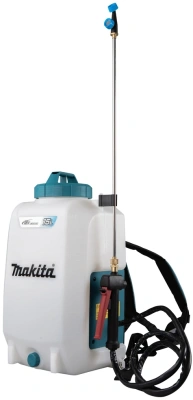 Опрыскиватель Makita DUS158Z аккум. ранц. 15л белый/бирюзовый