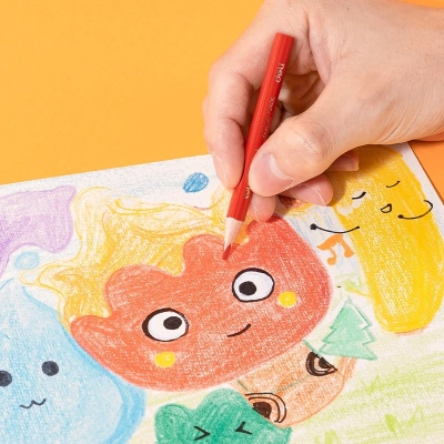 Карандаши цв. Deli EC139-12 Colorwow 3мм трехгран. 12цв. карт.кор. (12шт) 12 карандашей