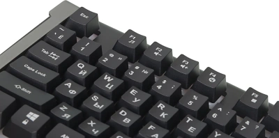 Клавиатура Оклик 710G BLACK DEATH черный/оранжевый USB Multimedia for gamer LED (476393) кабель 1.5м