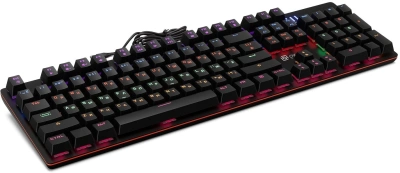 Клавиатура Оклик 990 G2 механическая черный USB Multimedia for gamer LED (1875240) кабель 1.8м