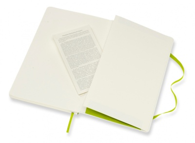 Блокнот Moleskine CLASSIC SOFT QP616C2 Large 130х210мм 192стр. линейка мягкая обложка лайм