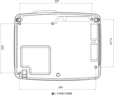 Проектор Cactus Bright CS-S4.B 3LCD 94400Lm LS 5900Lm ANSI (1920x1200) 30000:1 ресурс лампы:10000часов 1xUSB typeA 1xUSB typeB 2xHDMI 4.45кг