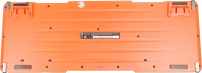 Клавиатура Оклик 717G BLACK DEATH черный/оранжевый USB Multimedia for gamer LED (476395) кабель 1.5м