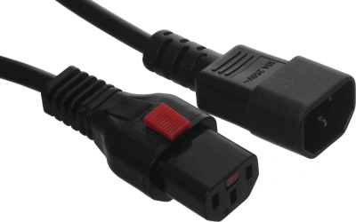 Шнур питания Lanmaster LAN-PP13L/14-2.0-BK C13-С14 проводник.:3x0.75мм2 2м 220В 10А черный