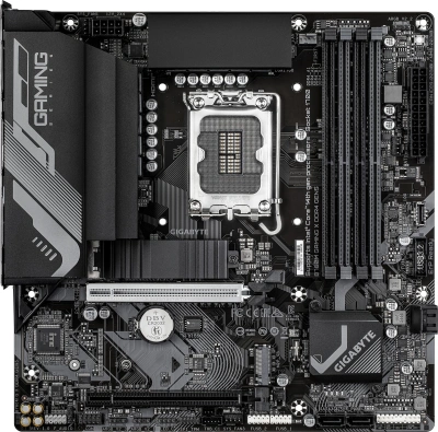 Материнская плата Gigabyte B760M GAMING X DDR4 GEN5 Soc-1700 Intel B760 4xDDR4 mATX AC`97 8ch(7.1) 2.5Gg RAID+HDMI+DP