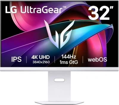 Монитор LG 31.5" UltraGear 32G810SA-W белый IPS LED 16:9 HDMI M/M матовая HAS Piv 400cd 178гр/178гр 3840x2160 144Hz G-Sync FreeSync Premium DP Quad 4K (2160p) USB 10.5кг