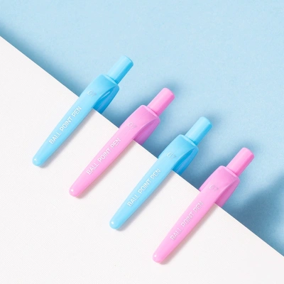 Ручка шариков. автоматическая Deli Super Wings (EQ61-BL) ассорти d=0.7мм син. черн. 1стерж. пулевидный пиш. наконечник кругл. резин. манжета чернила пониженной вязкости