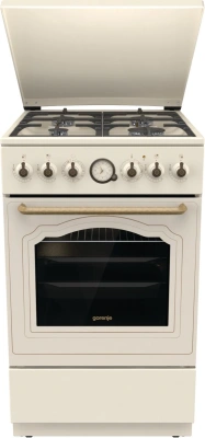 Плита Комбинированная Gorenje GKS5B70CLI бежевый (металлическая крышка) реш.чугун