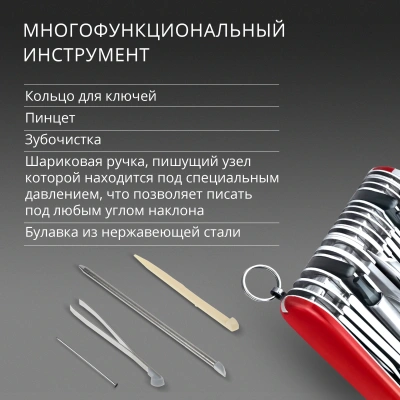 Нож перочинный Victorinox SwissChamp XXL (1.6795.XXL) 91мм 73функц. красный подар.коробка