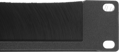 Кабельный органайзер Горизонтальный ЦМО ГКО-Щ-1-9005 щетки 1U шир.:19" глуб.:18.5мм