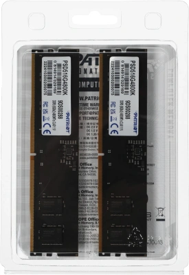 Память DDR5 2x8GB 4800MHz Patriot PSD516G4800K Signature RTL Gaming PC5-38400 CL40 DIMM UDIMM 288-pin 1.1В Ret