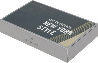 Швейцарская карта Victorinox Swiss Card Classic New York Style (0.7100.E223) серый коробка подарочная