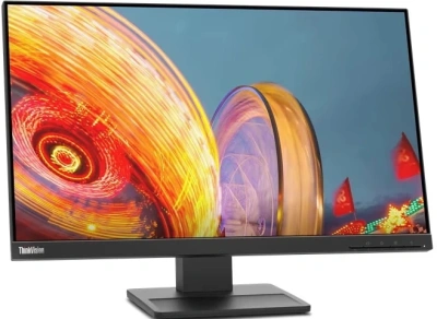 Монитор Lenovo 23.8" ThinkVision E24q-20 черный IPS 4ms 16:9 HDMI M/M матовая HAS Piv 1000:1 300cd 178гр/178гр 2560x1440 75Hz DP 2K 5.05кг