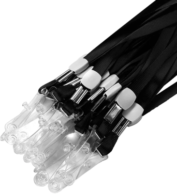 Шнур для бейджа Deli E5764 48.5х1см нейлон ассорти (упак.:20шт) пластиковый пакет