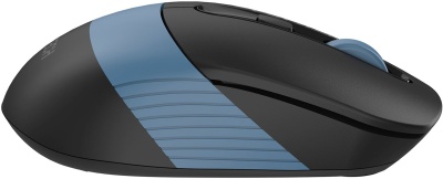 Мышь A4Tech Fstyler FB10CS черный/синий оптическая 2000dpi silent беспров. BT/Radio USB 4but (FB10CS USB ASH BLUE)