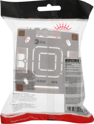 Коробка Эра Серия 12 12-6101-15 Б0043169 накладная 1x пластик перламутровый