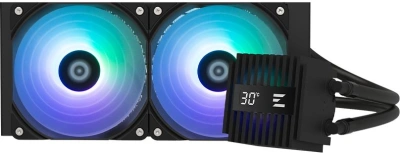 Система водяного охлаждения Zalman Alpha2 A24 ARGB Soc-AM5/AM4/1200/1700/1851 черный 4-pin 29.7dB Al LCD 320W 2000gr Ret (ALPHA2 A24 BLACK)