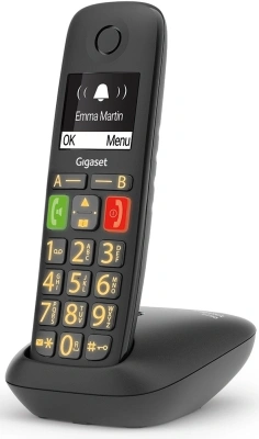 Р/Телефон Dect Gigaset E290 черный АОН