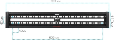 Кронштейн для телевизора Arm Media PLASMA-12 черный 35"-75" макс.60кг настенный наклон