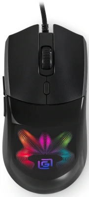 Мышь Оклик 714GM черный оптическая 7200dpi USB 6but (1620717)