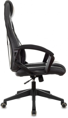 Кресло игровое Zombie Arena черный ткань/эко.кожа крестов. пластик