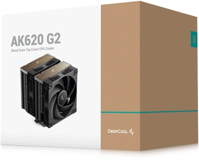 Устройство охлаждения(кулер) Deepcool AK620 G2 Soc-AM5/AM4/1200/1700/1851 черный/коричневый 4-pin 28.87dB Al+Cu 260W 1386gr Ret (R-AK620G2-BKNNMN-GJD)