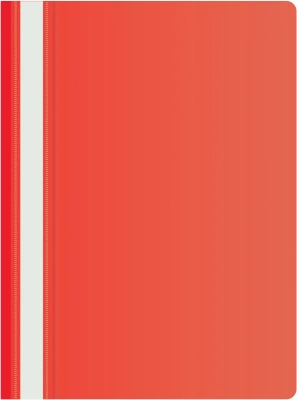 Папка-скоросшиватель Silwerhof SE-PSE20/RED A4 прозрач.верх.лист пластик красный 0.11/0.13