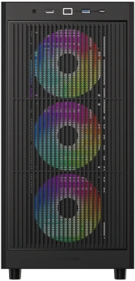Корпус ID-Cooling Ware 510 черный без БП ATX 7x120mm 5x140mm 1xUSB2.0 1xUSB3.0 audio bott PSU