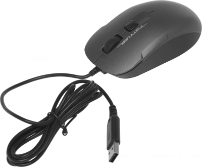Мышь A4Tech Fstyler FM26 серый/черный оптическая 1600dpi USB для ноутбука 4but (FM26 USB (SMOKY GREY))