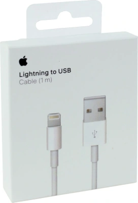Кабель Apple A1480 MUQW3ZM/A USB (m)-Lightning (m) 1м белый