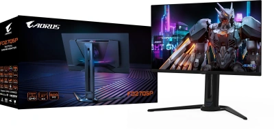 Монитор Gigabyte 27" Aorus FO27Q5P черный QD OLED LED 16:9 HDMI M/M матовая HAS Piv 300cd 178гр/178гр 2560x1440 500Hz DP 2K USB 7.2кг