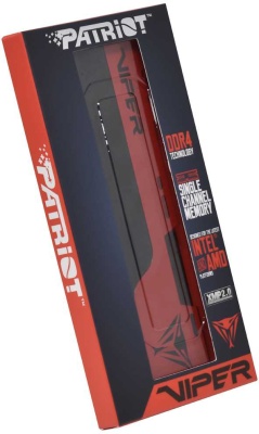 Память DDR4 8GB 3200MHz Patriot PVE248G320C8 Viper Elite II RTL Gaming PC4-25600 CL18 DIMM UDIMM 288-pin 1.35В с радиатором Ret