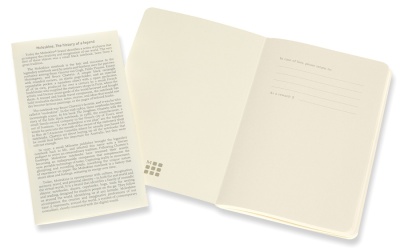 Блокнот Moleskine VOLANT QP713B41M17 Pocket 90x140мм 80стр. нелинованный мягкая обложка синий/желтый янтарный (2шт)