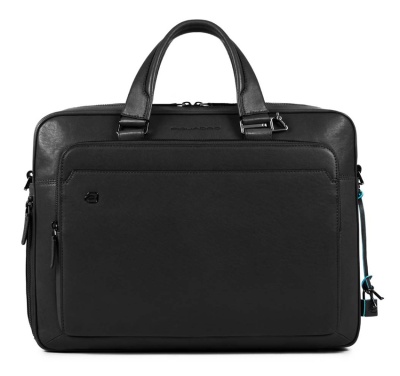 Сумка мужская Piquadro Black Square CA4027B3/N с отделением для ноутбука 15" черная натур.кожа