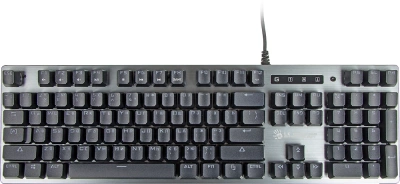 Клавиатура A4Tech B760 механическая серый USB Multimedia for gamer LED (B760 GREY (BLACK SWITCH)) кабель 1.8м