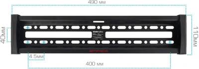 Кронштейн для телевизора Arm Media PLASMA-14 черный 26"-65" макс.50кг настенный наклон