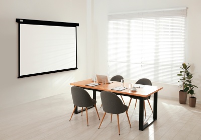 Экран Cactus 84" 104.6x186см Wallscreen CS-PSW-104X186-BK 16:9 настенно-потолочный рулонный черный