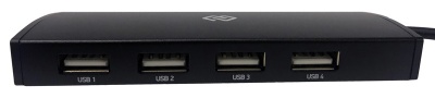 Разветвитель USB-C Digma HUB-4U2.0-UC-B 4порт. черный