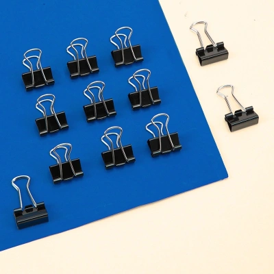 Зажимы Deli EZ63 металл 32мм черный (упак.:12шт) картонная коробка