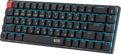Клавиатура Acer Nitro OKR400 механическая черный USB беспроводная BT/Radio Multimedia for gamer LED (ZL.KBDEE.01A) кабель 1.5м