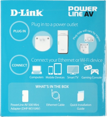 Сетевой адаптер Powerline D-Link DHP-W310AV Ethernet