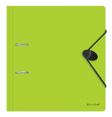 Папка-регистратор Silwerhof 355051 A4 70мм полифом салатовый