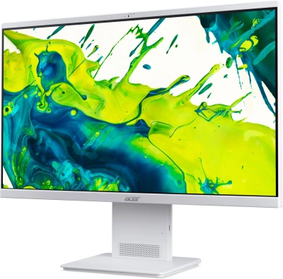 Моноблок Acer Aspire S24B-GMTL-U 23.8" Full HD Core Ultra 7 155U (1.7) 16Gb SSD512Gb Graphics Eshell GbitEth WiFi BT 90W клавиатура мышь Cam белый 1920x1080
