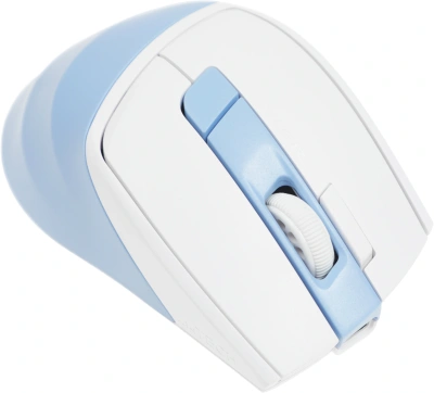 Мышь A4Tech Fstyler FG45CS Air2 голубой/белый оптическая 2000dpi silent беспров. USB для ноутбука 7but (FG45CS AIR2 USB (ICY BLUE))