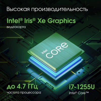 Моноблок Digma Pro Unity 23.8" Full HD i7 1255U (1.7) 16Gb SSD512Gb Iris Xe Windows 11 Pro GbitEth WiFi BT 90W клавиатура мышь Cam серый 1920x1080