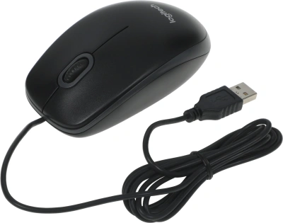 Мышь Logitech B100 черный оптическая 1000dpi USB 2but (910-003357)